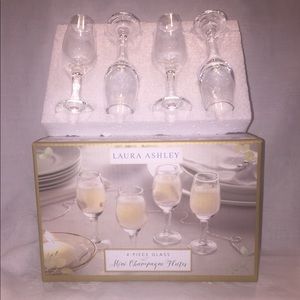 Laura Ashley White Drinkware Set for Elegant Dining